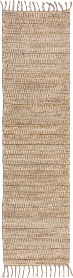 Koberec běhoun v přírodní barvě 60x230 cm Levi – Flair Rugs Flair Rugs