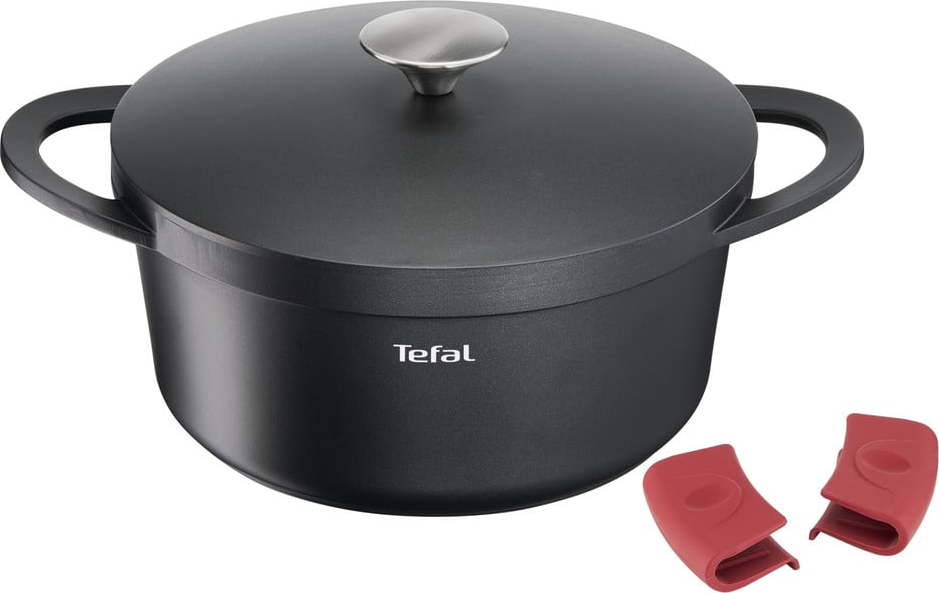 Hliníkový hrnec s pokličkou s nepřilnavým povrchem na indukci 6.6 l Trattoria – Tefal Tefal