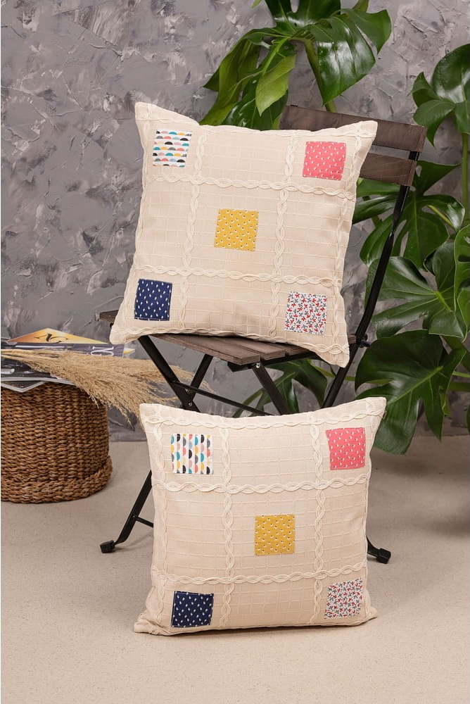 Povlaky na polštáře v sadě 2 ks 40x40 cm Patchwork – Oyo Concept Oyo Concept