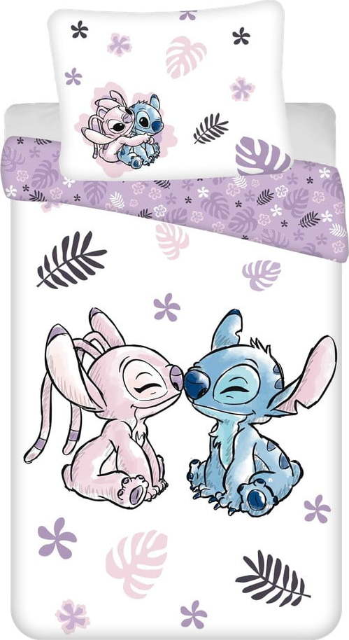 Bavlněné dětské povlečení na jednolůžko 140x200 cm Lilo and Stitch – Jerry Fabrics Jerry Fabrics