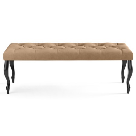 Lavice CHESTERFIELD 120x40 cm Tmavě béžová Signal-nabytek