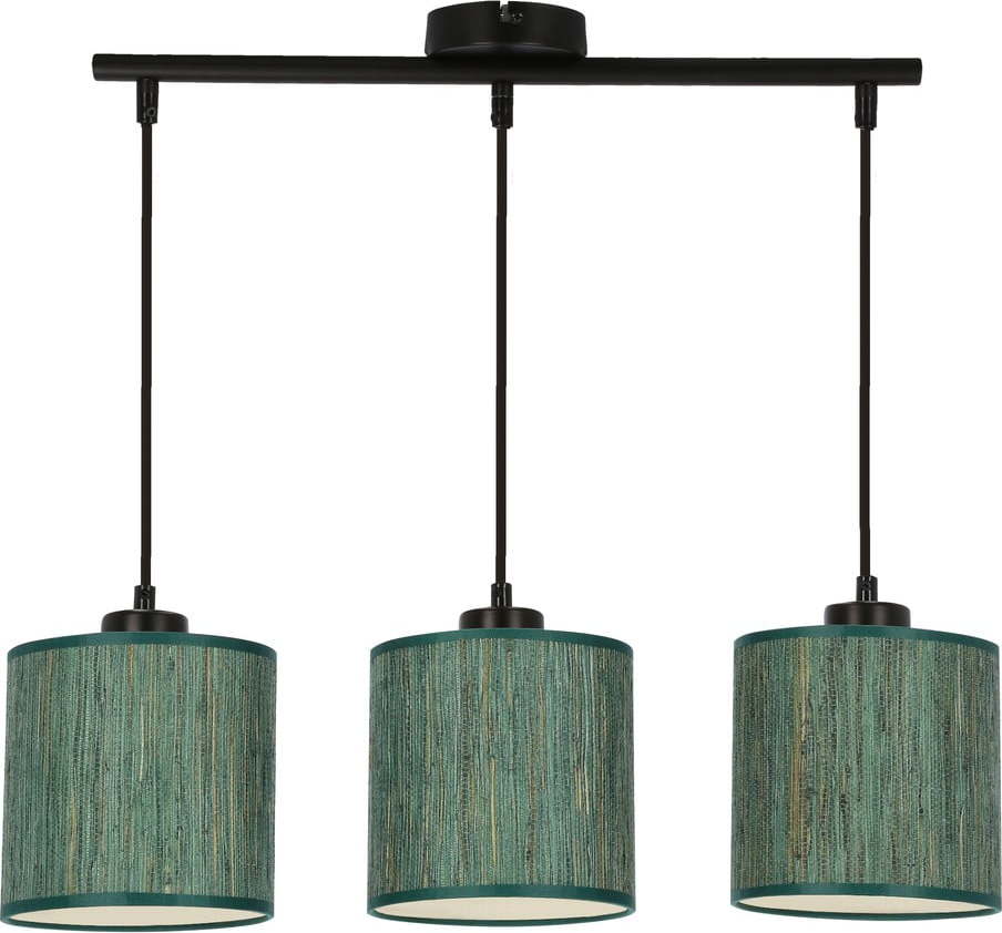 Tmavě zelené závěsné svítidlo s textilním stínidlem ø 15 cm Patti – Candellux Lighting Candellux Lighting