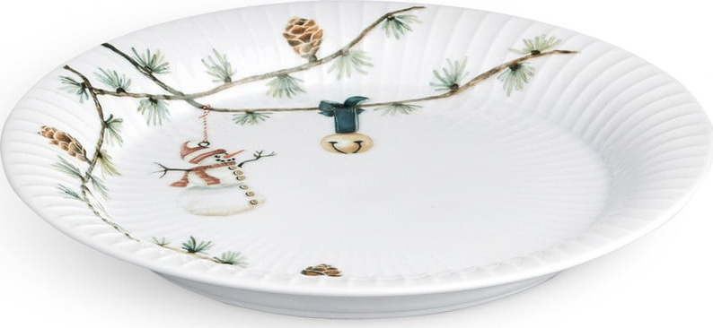 Porcelánový vánoční talíř Kähler Design Hammershoi Christmas Plate