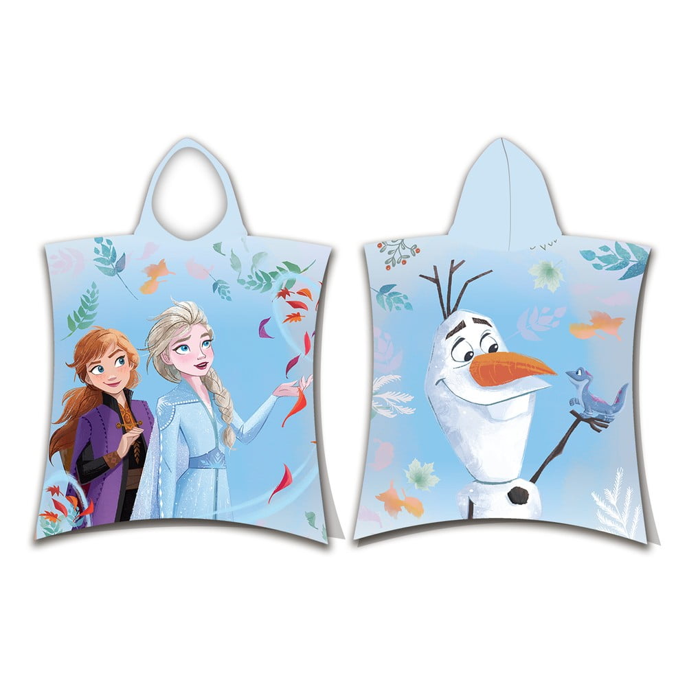 Modré froté dětské pončo Frozen 2 – Jerry Fabrics Jerry Fabrics