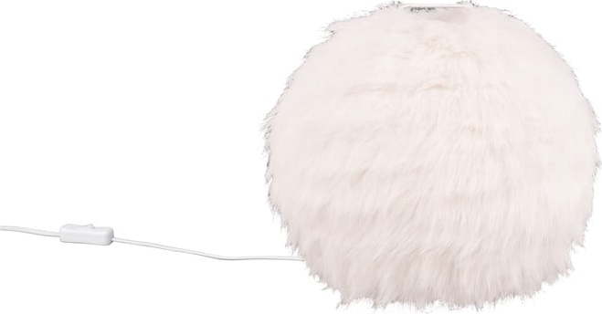 Krémová stolní lampa (výška 24 cm) Furry – Trio TRIO