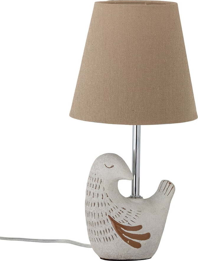 Béžová stolní lampa s textilním stínidlem (výška 40 cm) Kylie – Bloomingville Bloomingville