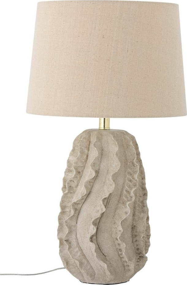 Béžová stolní lampa s textilním stínidlem (výška 64 cm) Natika – Bloomingville Bloomingville
