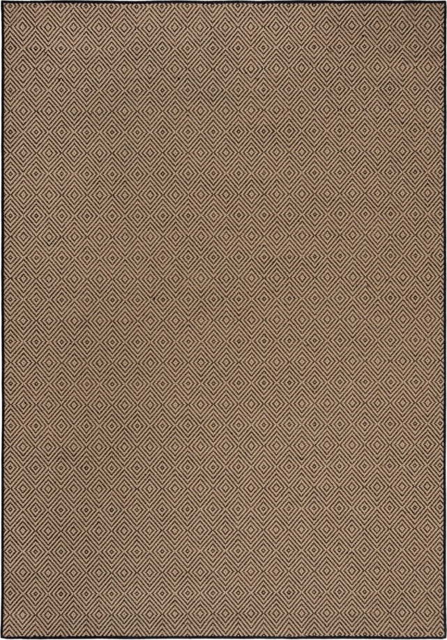 Jutový koberec v černo-přírodní barvě 120x170 cm Diamond – Flair Rugs Flair Rugs