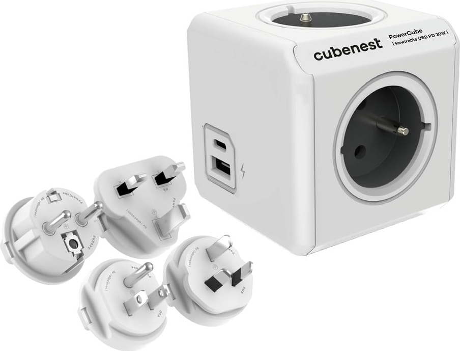 Rozbočovací zásuvka PowerCube ReWirable USB – Cubenest CubeNest