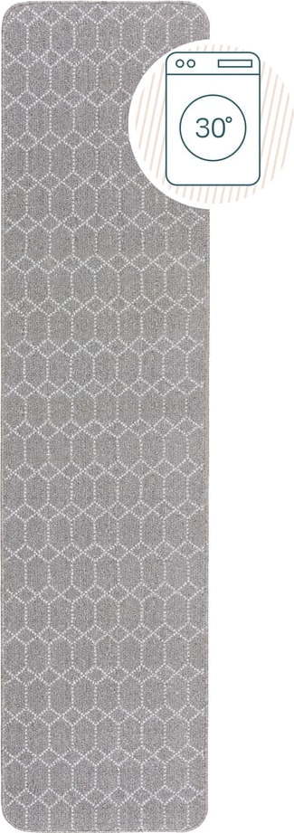 Světle šedý pratelný běhoun 57x230 cm Argyll – Flair Rugs Flair Rugs