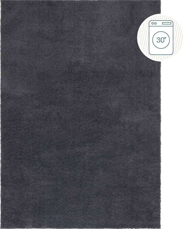Tmavě šedý pratelný koberec z recyklovaných vláken 200x290 cm Fluffy – Flair Rugs Flair Rugs