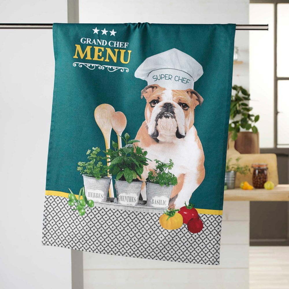 Bavlněná utěrka 50x70 cm Hot dog – douceur d'intérieur Douceur d intérieur