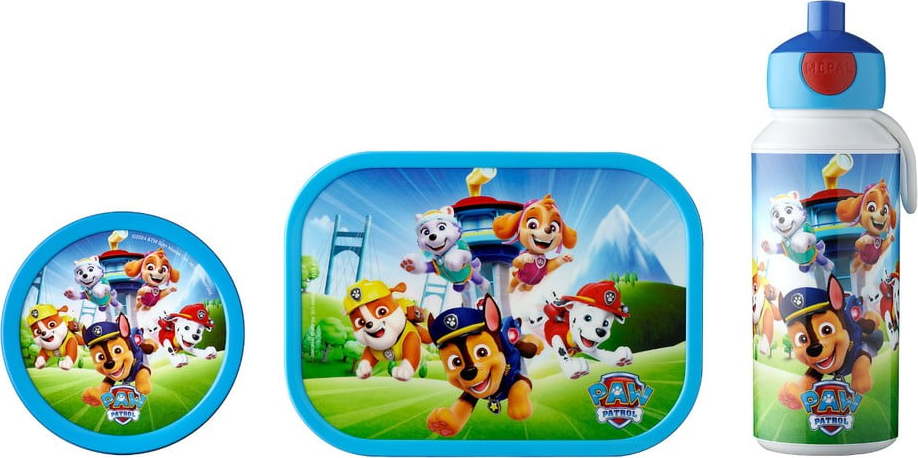 2 ks dětského svačinového boxu s lahví Paw patrol pups – Mepal Mepal