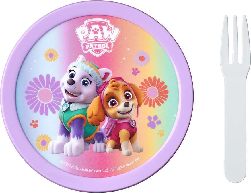 Dětský svačinový box s vidličkou Paw patrol girls – Mepal Mepal