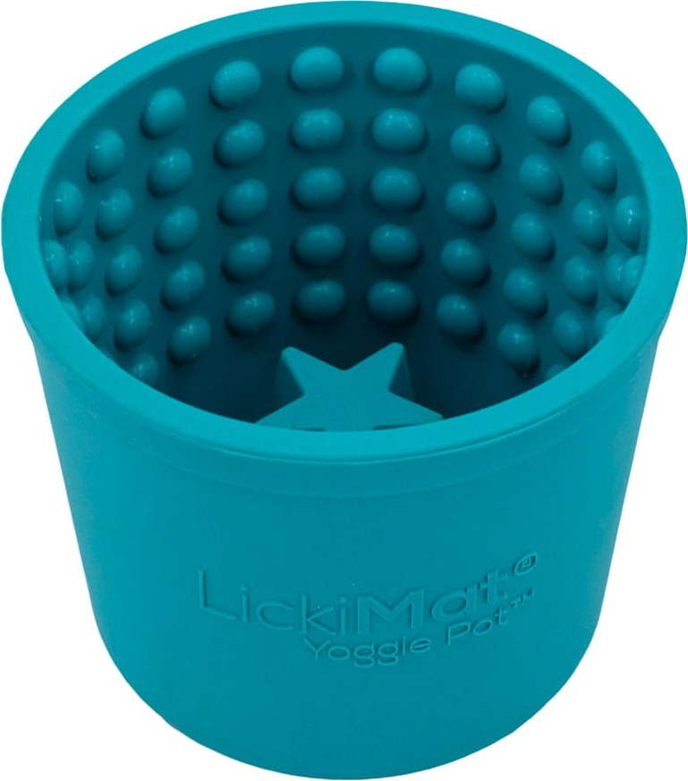 Lízací miska Yoggie Pot Turquoise – LickiMat LickiMat