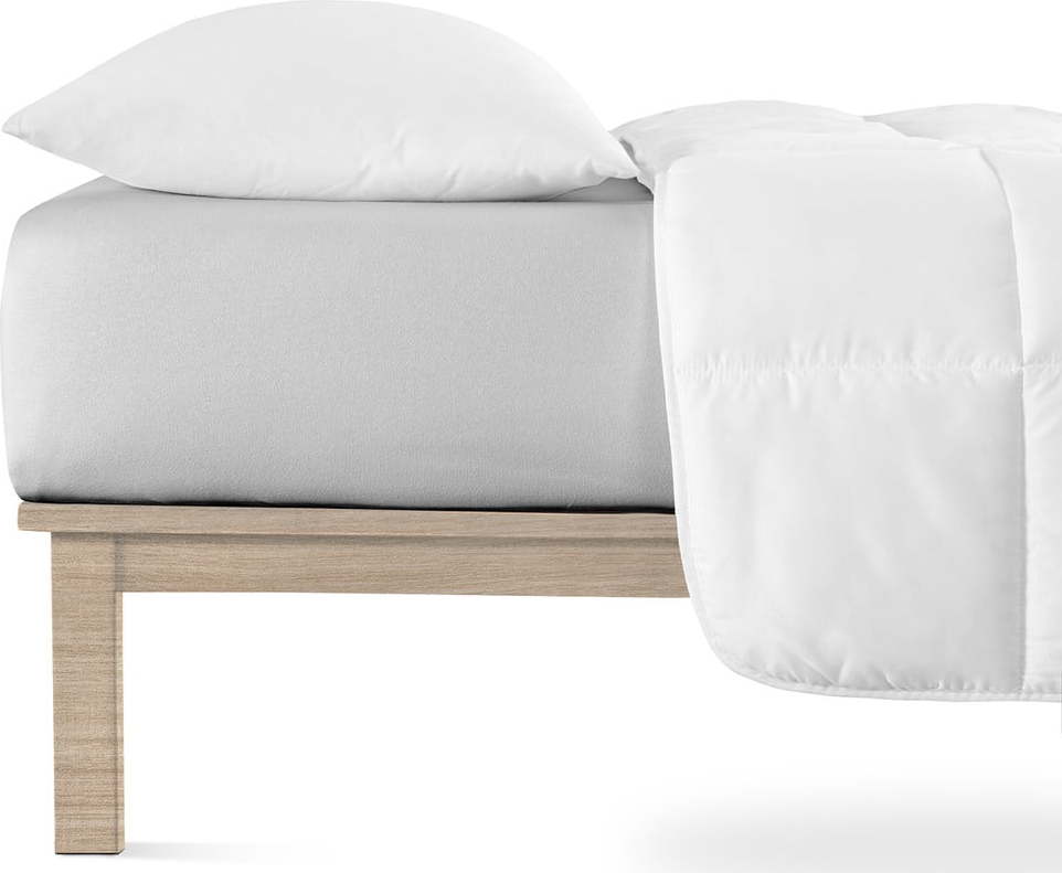 Světle šedé napínací prostěradlo jersey 200x200 cm Boxspring – Andrea Simone Andrea Simone