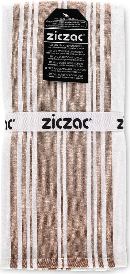 Utěrky v sadě 3 ks 50x76 cm Duo Stripe – ZicZac ZicZac