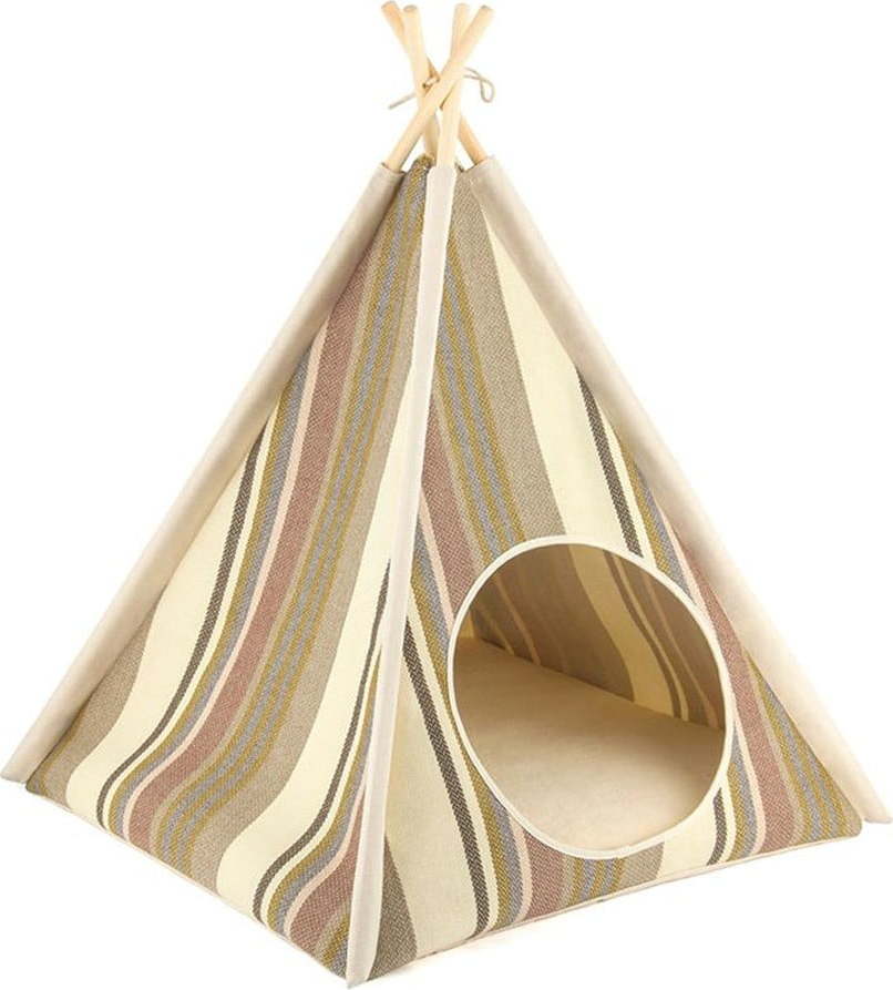 Béžový teepee stan pro domácího mazlíčka 63x63 cm Cozy Cove Seacost – P.L.A.Y. P.L.A.Y.