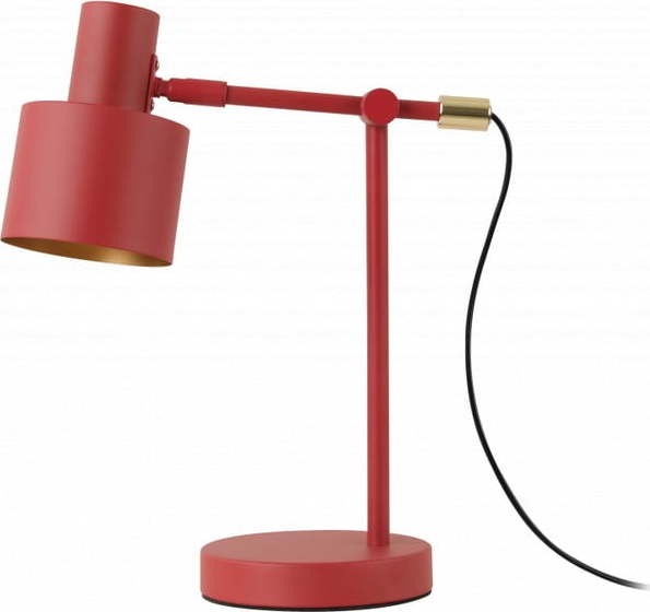 Červená stolní lampa s kovovým stínidlem (výška 35 cm) Selvia II – GTV GTV