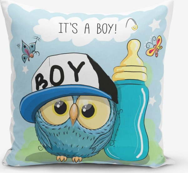 Dětský povlak na polštář 43x43 cm Boy Owl – Mila Home Mila Home