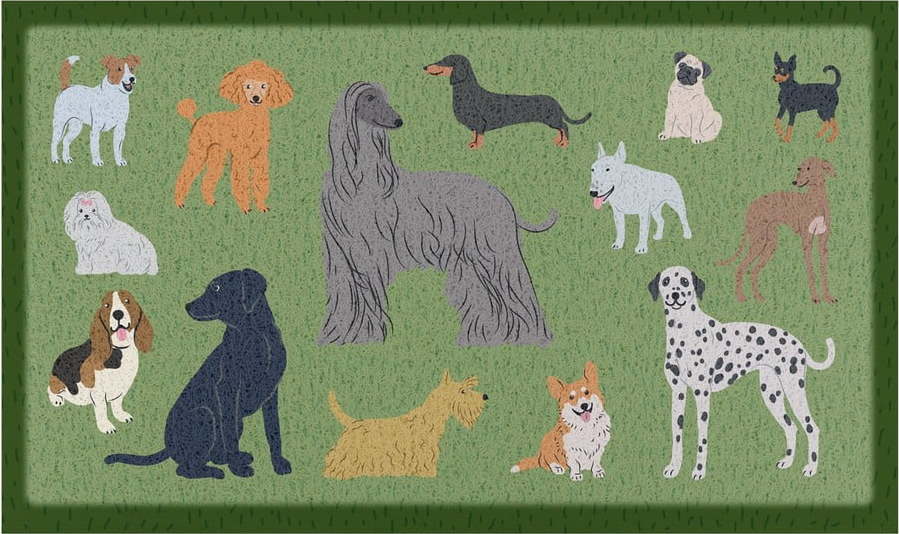 Rohožka 40x70 cm Dog Breeds – Artsy Doormats Artsy Doormats