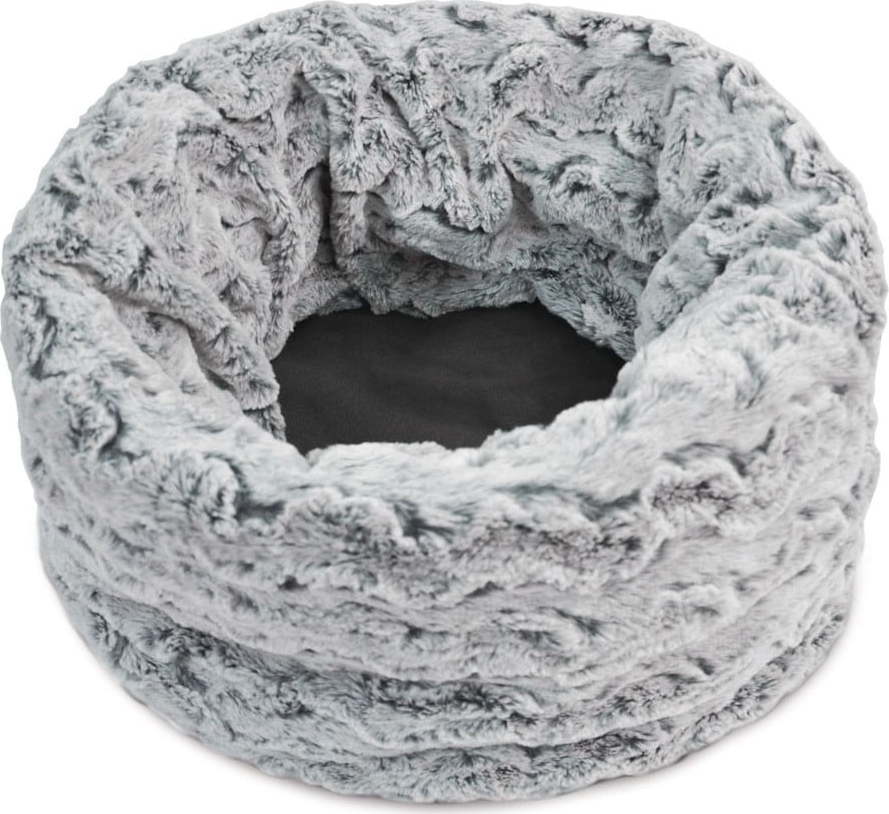 Šedý pelíšek pro domácího mazlíčka ø 33 cm Snuggle Bed 3in1 Husky Grey S – P.L.A.Y. P.L.A.Y.