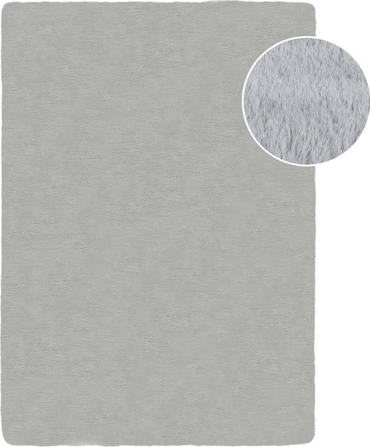 Světle šedá syntetická kožešina 120x170 cm Ivy Luxury Fur – Flair Rugs Flair Rugs