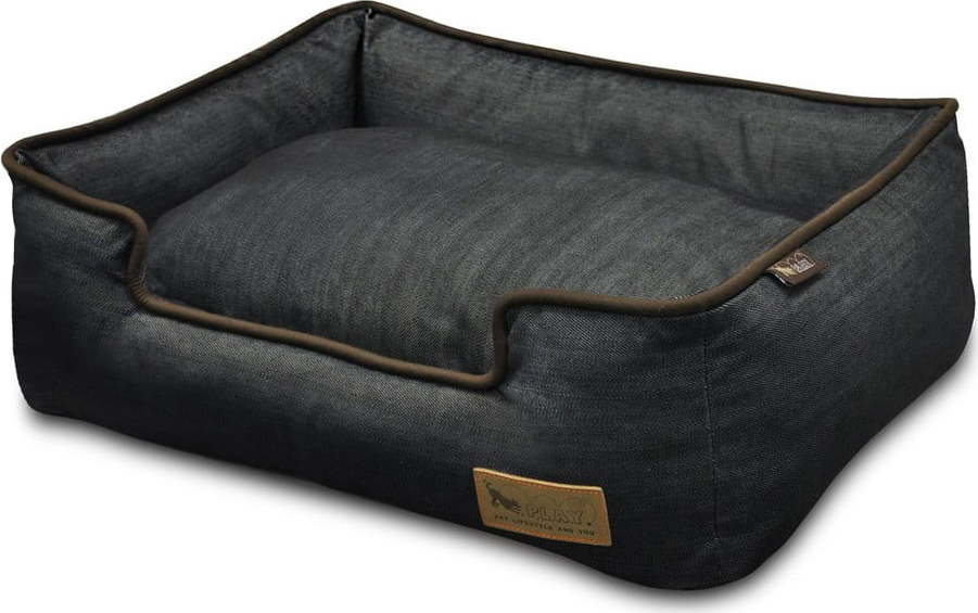 Tmavě modrý pelíšek pro psa 110x95 cm Lounge Bed Denim Medieval Blue / Dark Chocolate XL – P.L.A.Y. P.L.A.Y.