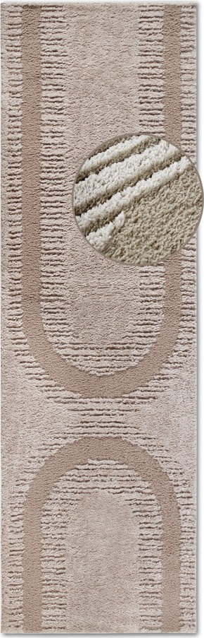 Béžový běhoun 80x240 cm Bartoux Beige – Elle Decoration Elle Decoration