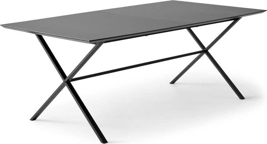 Černý rozkládací jídelní stůl s černou deskou 90x165 cm Meza – Hammel Furniture Hammel Furniture