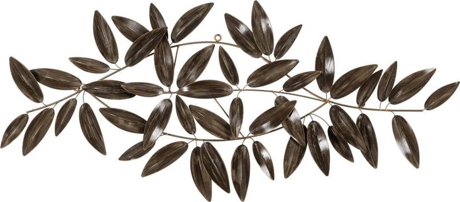 Kovová nástěnná dekorace 121x52 cm Leaves – Ixia Ixia