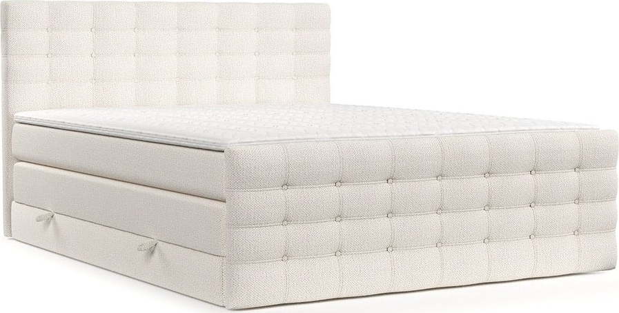 Krémová boxspring postel s úložným prostorem 180x200 cm Blend – Maison de Rêve Maison de Reve