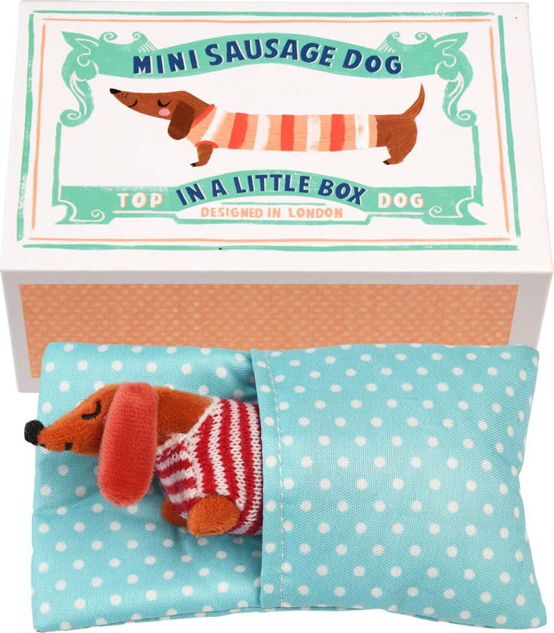 Plyšová hračka Mini Sausage Dog in a Little Box – Rex London Rex London