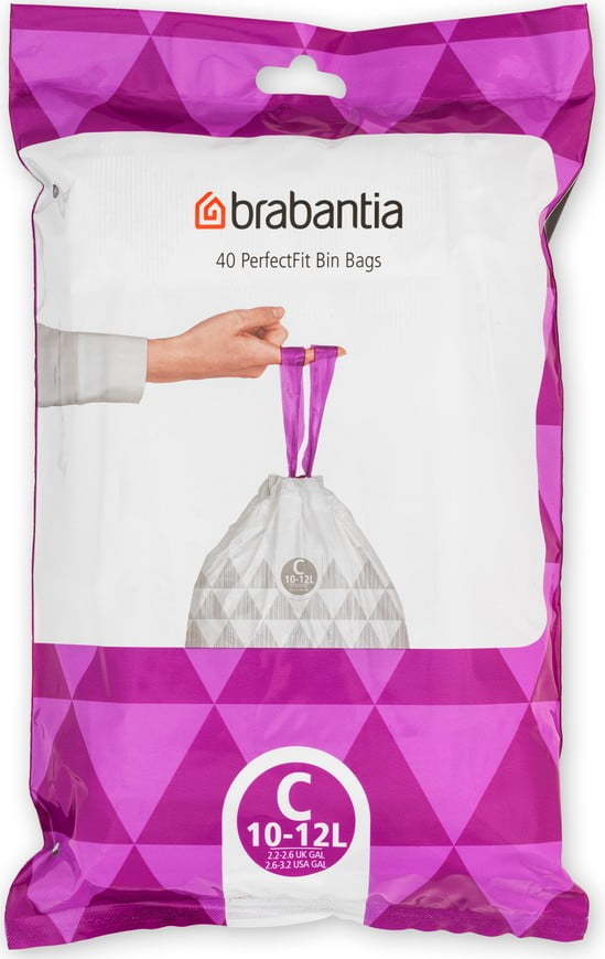 Pytle na odpadky v sadě 40 ks 12 l PerfectFit C – Brabantia Brabantia