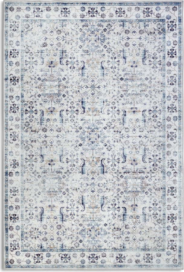 Světle modrý koberec 80x150 cm Saveh Cream Blue – Elle Decoration Elle Decoration